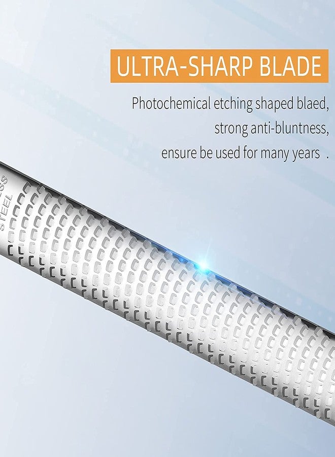 Baskety Stainless Steel Zester Grater Handheld for Lemon, Cheese, Ginger, Garlic, Vegetables & Fruits - 1 Piece (Blue) - Image 4